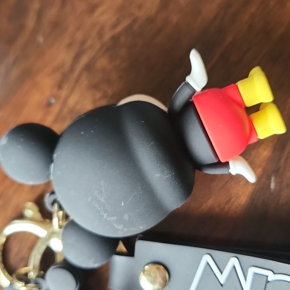Mickey Mouse Bag Charm Keychain Wristlet - Picture 4 of 9